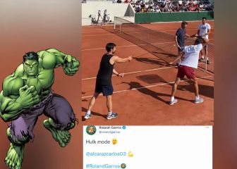 Roland Garros 'presume' en este vídeo de la nueva musculatura de Alcaraz: 