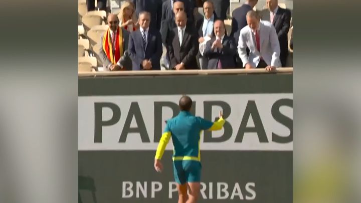 El saludo lleno de \'flow\' entre Nadal y Felipe VI que no se vio en la retransmisión