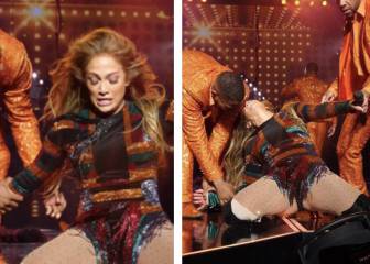 El doloroso percance de Jennifer Lopez sobre el escenario