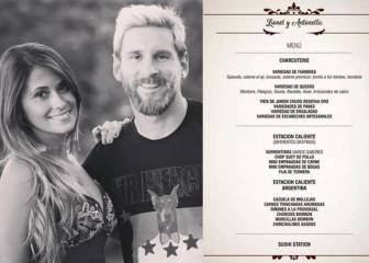 Leo Messi and Antonella's wedding menu leaked