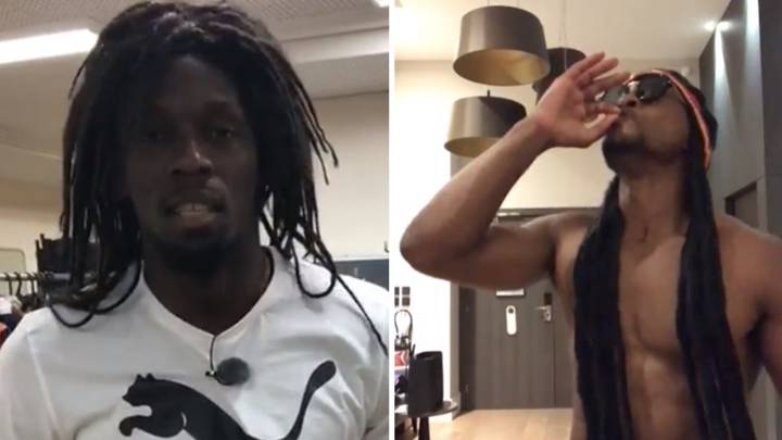 Imágenes del exatleta Usain Bolt y del futbolista Patrice Evra imitando a Bob Marley. Fotos Instagram