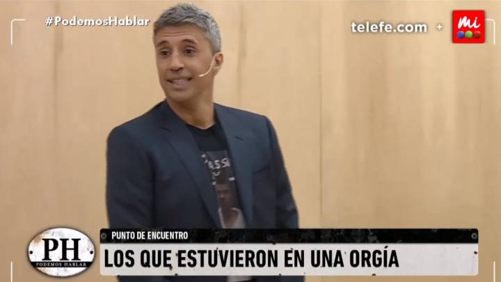 Hernán Crespo, el exfutbolista internacional argentino en el programa de televisión argentino "PH (Podemos hablar)" que emite Telefe. Foto Youtube