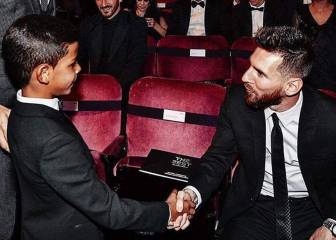 El hijo de Cristiano estrena Instagram y llama a Messi 