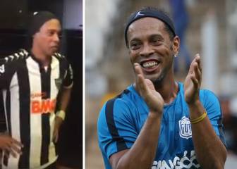 Ronaldinho conoció a su doble y esta fue su reacción