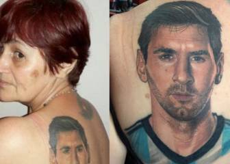 El tatuaje más realista de Messi lo luce una señora de 54 años