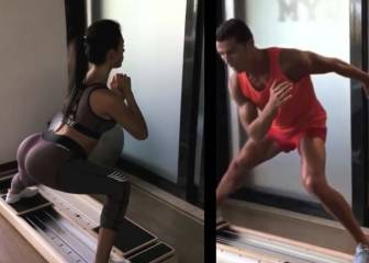 Cristiano Ronaldo y Georgina Rodríguez triunfan entrenando en el gimnasio