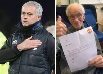 Mourinho escribe una emotiva carta a un fan hospitalizado de 94 años