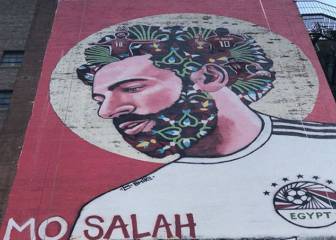 Salah muestra el espectacular tributo que tiene en Times Square