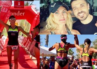 Amaia Salamanca supera con éxito su primer Triatlón en Málaga.