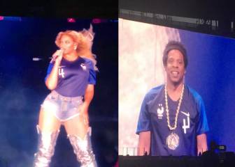 Beyoncé y Jay Z celebran la victoria de Francia con la camiseta de Varane