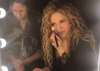 Shakira mostró una foto de como la acompaña Piqué en su gira