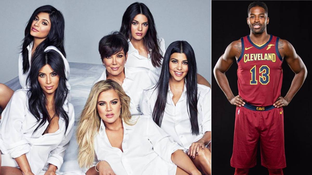 ImÃ¡genes del clan Kardashian y del jugador de la NBA Tristan Thompson. Fotos Facebook/Instagram