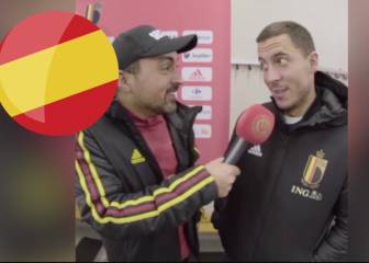 ¿Qué primeras palabras ha aprendido Hazard en español? Atentos, no tiene desperdicio...