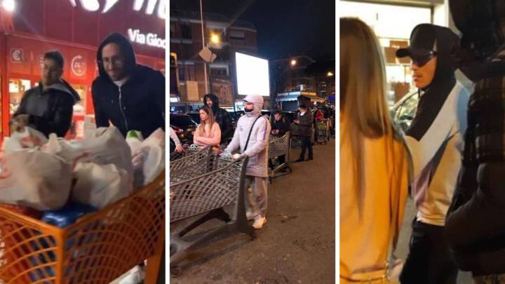 Callejón y Llorente, cazados en la cola de un supermercado por miedo al coronavirus