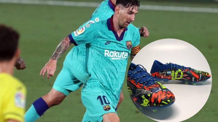 Messi estrena las botas más llamativas - AS.com
