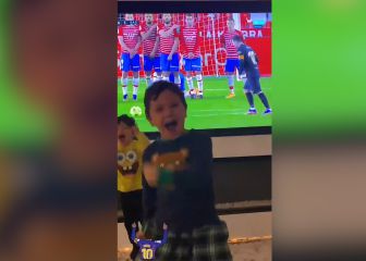 Mateo Messi rompe las redes al celebrar el gol de su padre