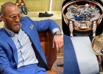 McGregor presume su nuevo reloj de 18K de más de 1M$