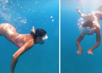 Georgina se viraliza tras publicar un video nadando