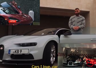 Benzema enloquece a YouTube mostrando su exclusiva y lujosa colección de coches... ¡alucinen!