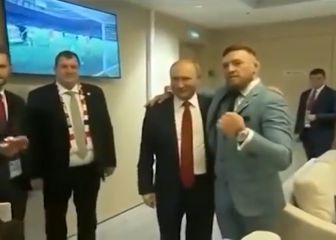 Se hace viral este momento de Putin con McGregor: no es normal ver así al irlandés
