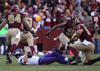 Los Redskins muestran más que los Vikings y les vencen