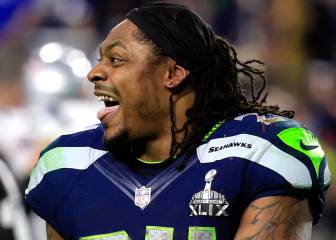 Marshawn Lynch también ha ido a Houston... pero en Escocia