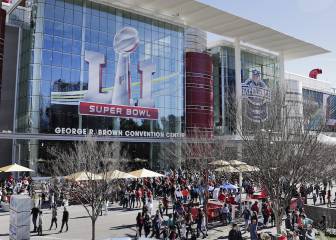 Detrás de las cámaras durante el Super Bowl