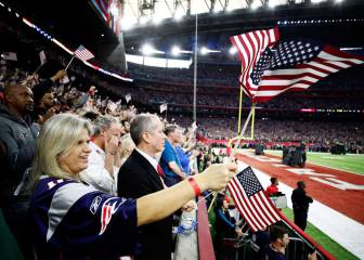 Rojo, azul y blanco; los colores del Super Bowl LI