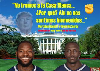 Martellus Bennett y McCourty se niegan a ir a la Casa Blanca