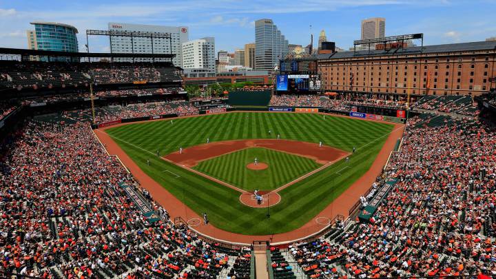 El Oriole Park en Camdem Yards en Baltimore es uno de los campos más bonitos de las Grandes Ligas.