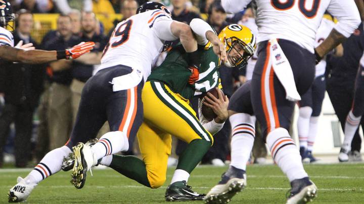 Los Bears se burlaron del quarterback de sus archienemigos los Packers, Aaron Rodgers.