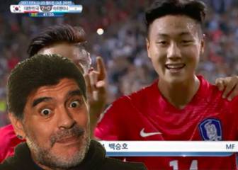 El tremendo 'in your face' de Paik Seung-Ho a Maradona