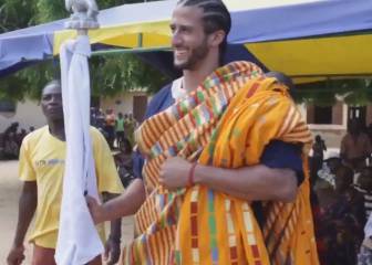 Kaepernick unió esclavitud y 4 de julio en viaje por África