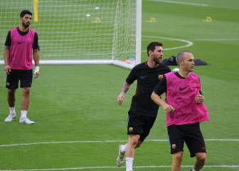 Así fue la práctica del Barcelona previa a El Clásico