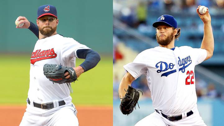 Los Cleveland Indians de Corey Kluber y Los Ángeles Dodgers de Clayton Kershaw afrontan trayectorias totalmente distintas.