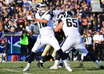 Ni un Kamara estelar puede con Los Ángeles Rams de Goff