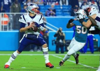 Los Dolphins asedian a Brady y sorprenden a los Patriots