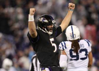 Flacco y los Ravens vencen a Colts y se acercan a playoffs