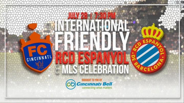 FC Cincinnati celebrará su llegada a MLS ante Espanyol