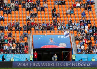 Estadios sin lleno en el Egipto vs Uruguay y Marruecos vs Irán