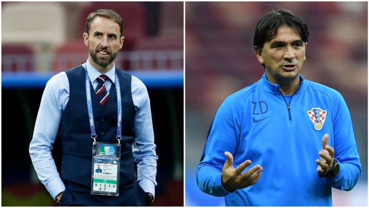 Gareth Southgate y Zlatko Dalic, entrenadores de Inglaterra y Croacia