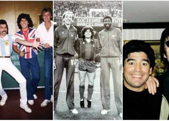 10 fotos inéditas de Maradona: Con Queen, Oasis y el América