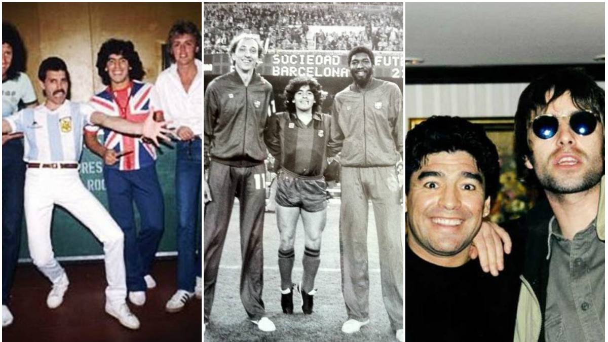 10 fotos inéditas de Maradona: Con Queen, Oasis y el ...