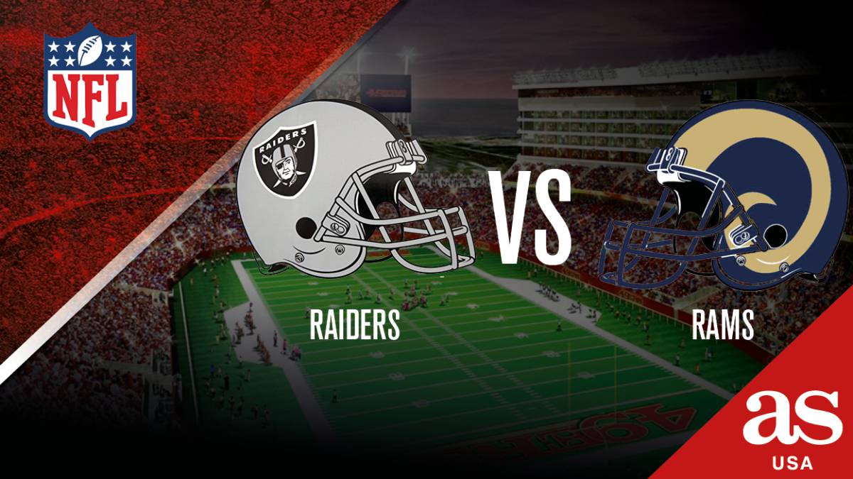Rams Raiders en vivo NFL, Monday Night en directo AS USA Rams Raiders en vivo NFL, Monday Night en directo AS USA