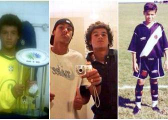 10 fotos inéditas de Coutinho, amigo de Neymar desde niño