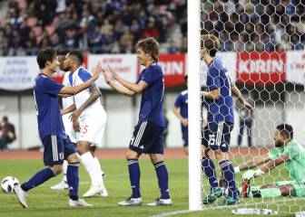 Japón golea 3-0 a Panamá en partido amistoso