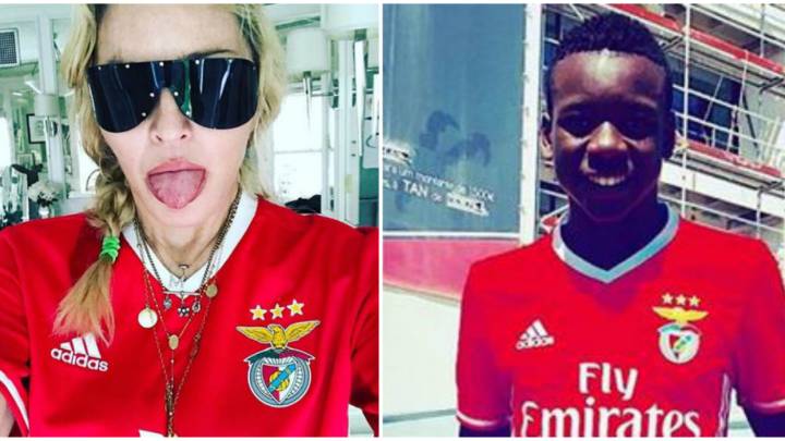 Madonna ya es una hincha más del Benfica Sub-15