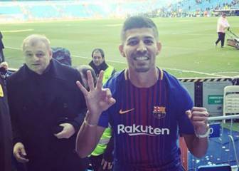 Nelson Bonilla disfrutó el Clásico español en el Camp Nou