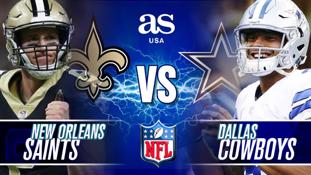New Orleans Saints vs Dallas Cowboys, partido en vivo AS USA