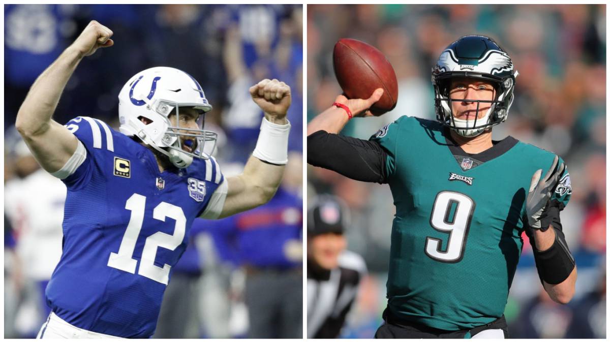 Andrew Luck y Nick Foles